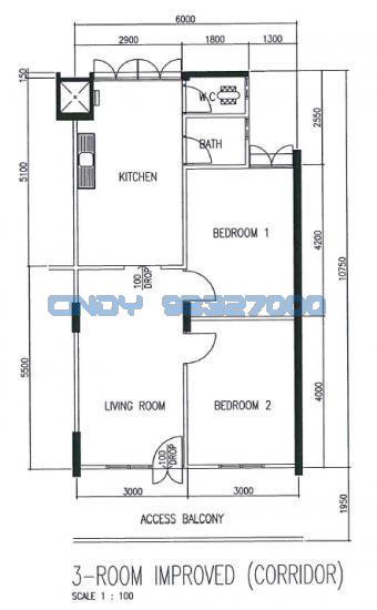 Blk 1 Bedok South Avenue 1 (Bedok), HDB 3 Rooms #93432812